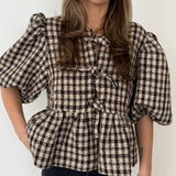 Norah Plaid Blouse