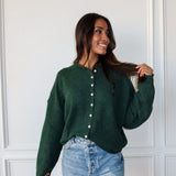 Piper Cardigan - Hunter Green