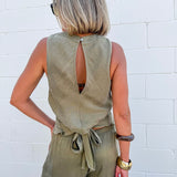 Lex Halter Wrap Top