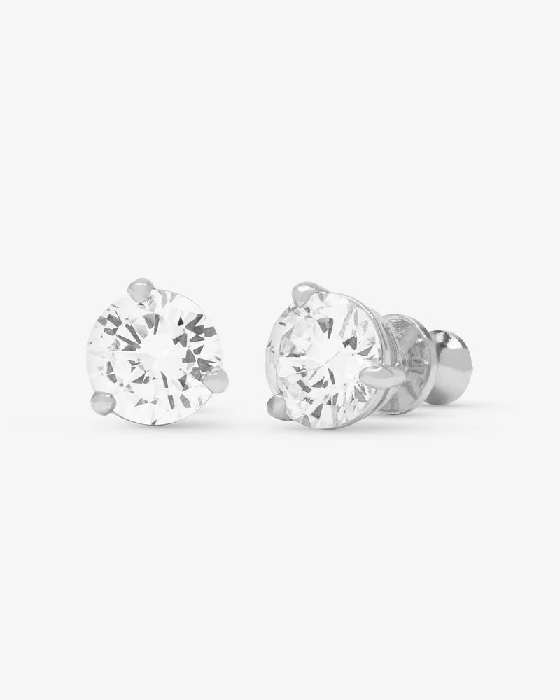 Not Your Basic Studs - Silver/White - Keepsake