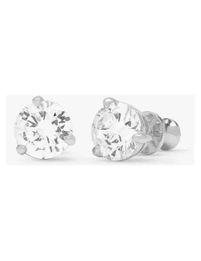 Not Your Basic Studs - Silver/White - Keepsake
