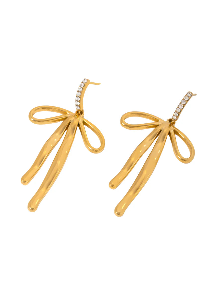 Pave Bow Studs - Keepsake