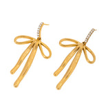 Pave Bow Studs - Keepsake