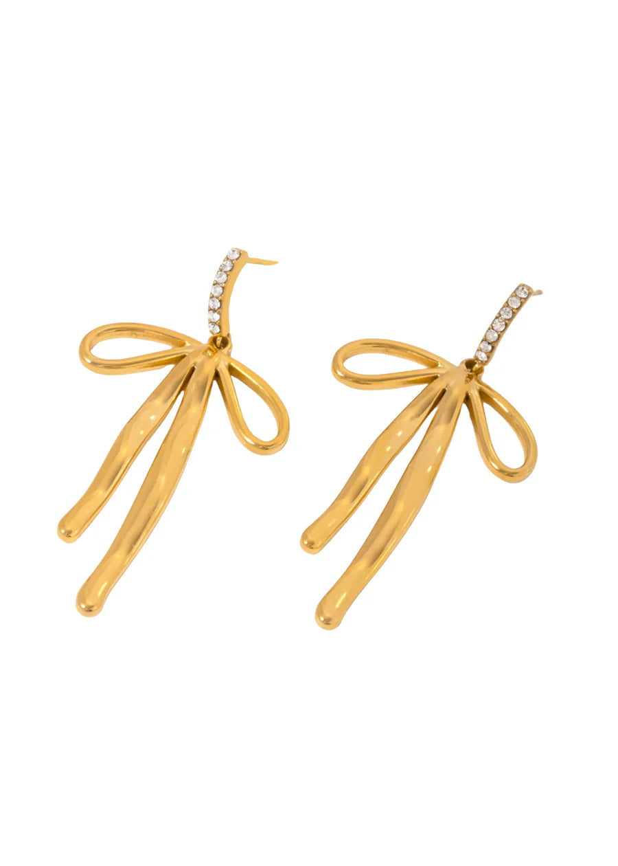 Pave Bow Studs - Keepsake