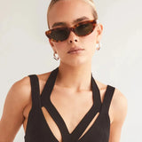 The Caroline Sunglasses - Hazel Tort-Green