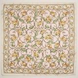 Silk-Feel Bold Artistic Scarf: Rose