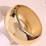 Round Acrylic Bangle - Gold