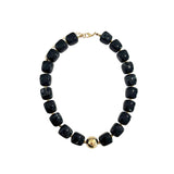 Massey Chunky Beaded Necklace - Black