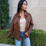 Alex Suede Shirt Jacket - Keepsake