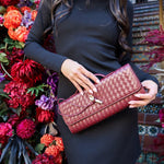 Alice Clutch Bag - Wine - Keepsake