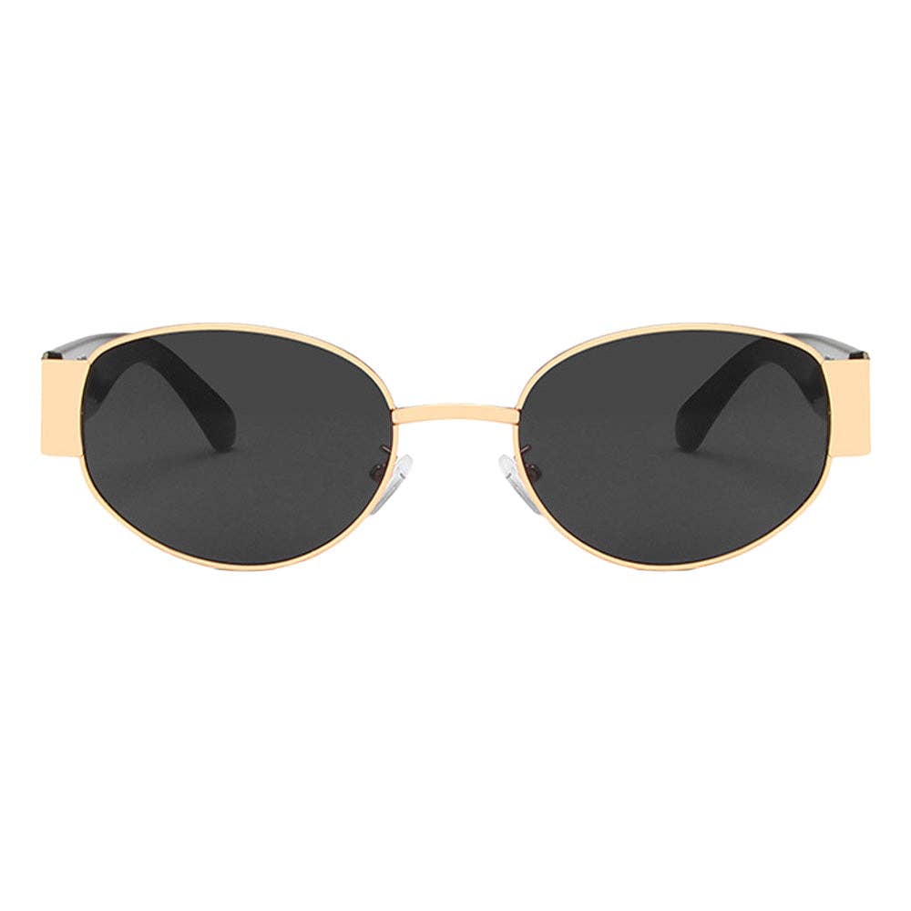 Elliott Polarized Sunglasses: Brown/Gold