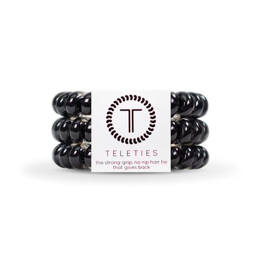 Spiral Hair Coils | Large | Jet Blac Hair Ties