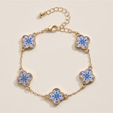 Colorful Charm Bracelet - White/Gold