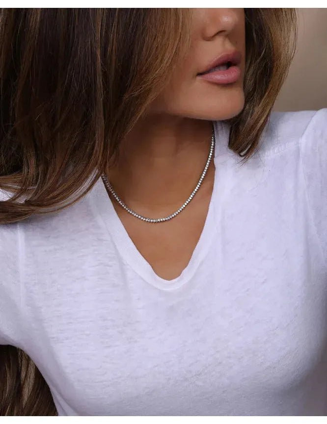 Baby Not Your Basic Tennis Necklace - Keepsake