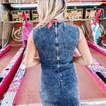 Back to the Grind Denim Mini Dress - Keepsake