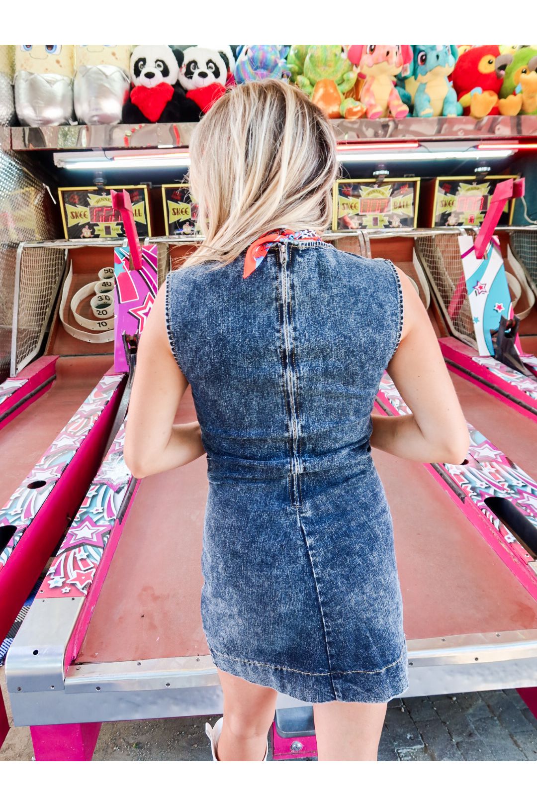 Back to the Grind Denim Mini Dress - Keepsake