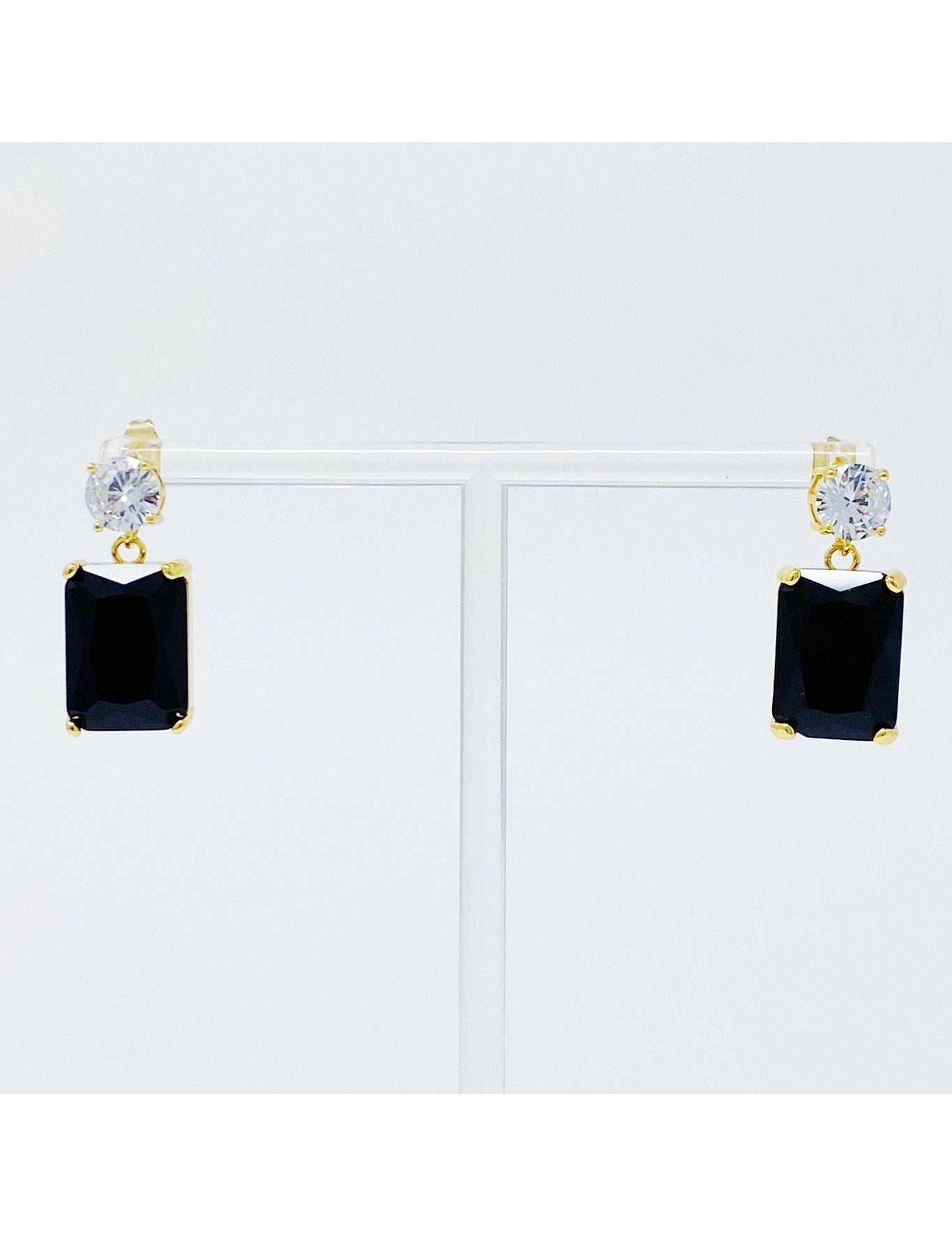 Banquet In Castle Jewel Earrings: Black - Keepsake