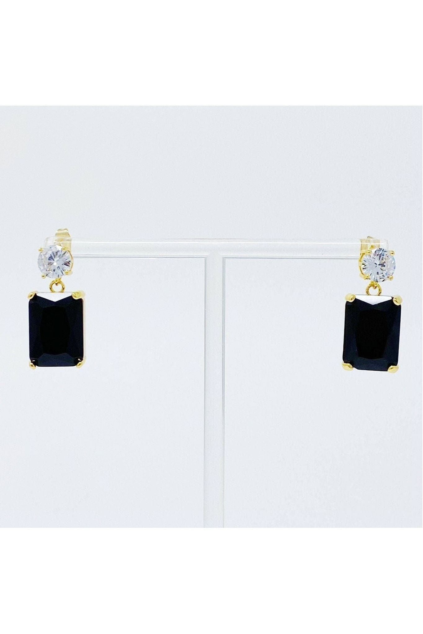 Banquet In Castle Jewel Earrings: Black - Keepsake