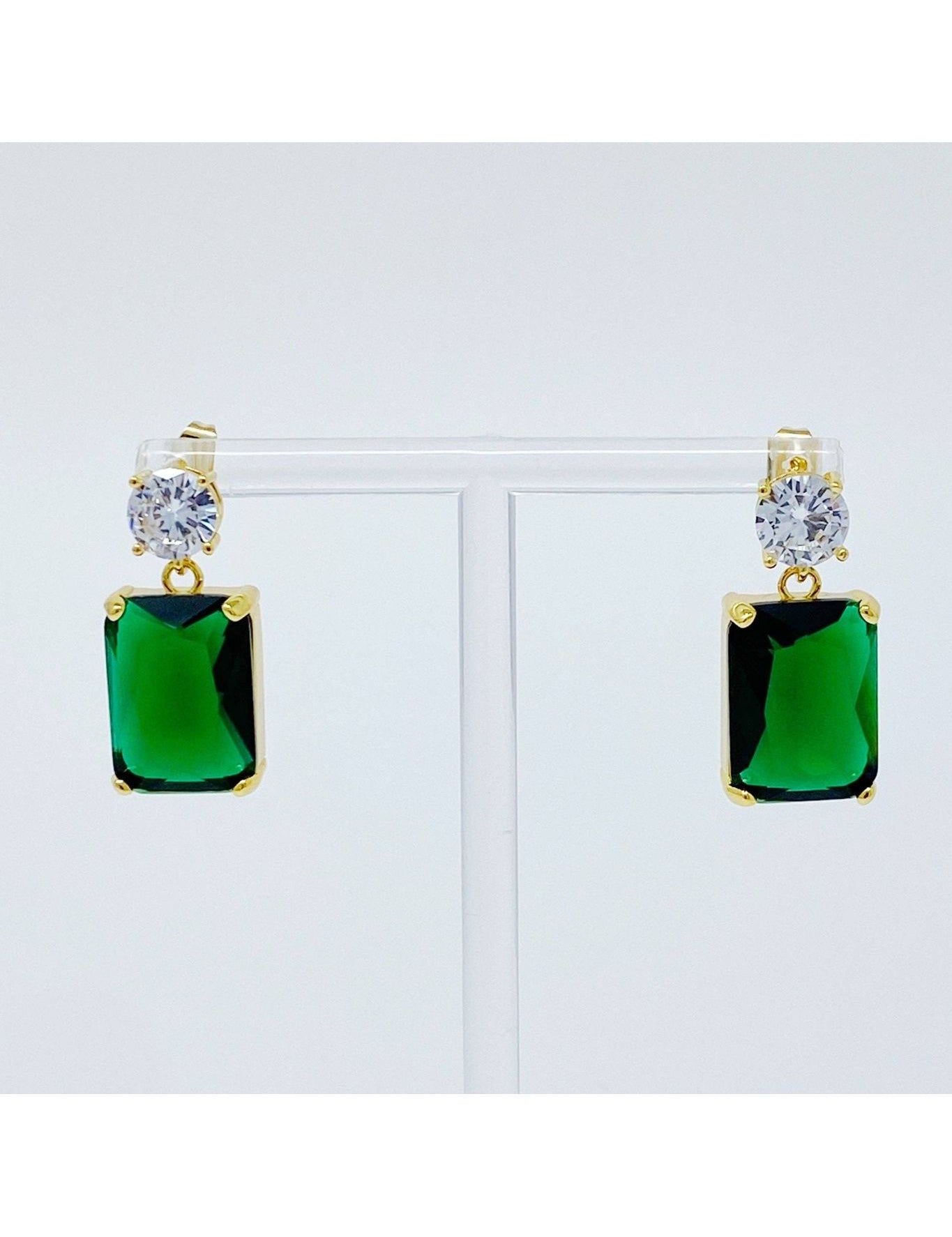 Banquet In Castle Jewel Earrings: Emerald Green - Keepsake