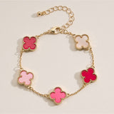 Colorful Charm Bracelet - White/Gold