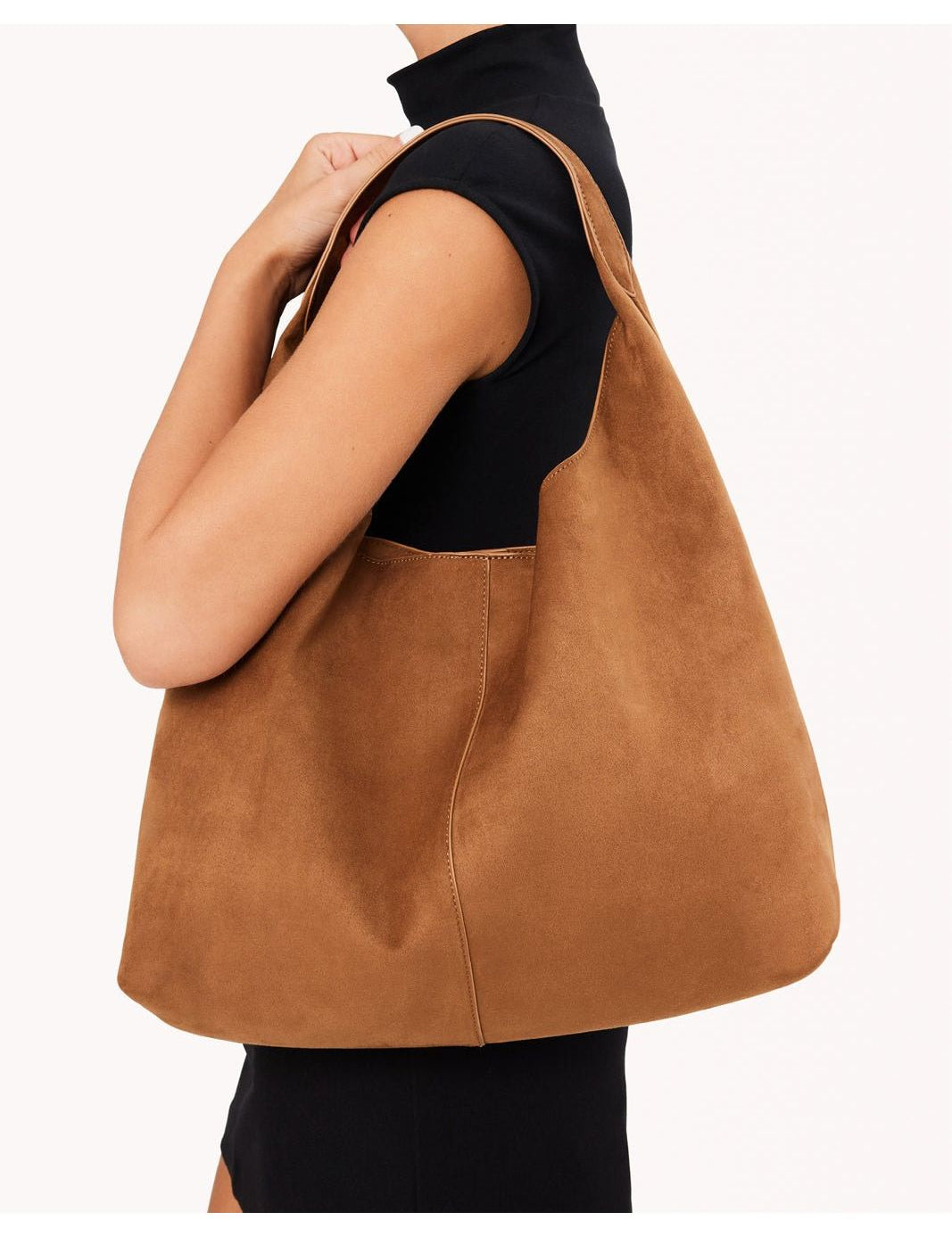 Billini: Remi Shoulder Bag Hazel Suede - Keepsake