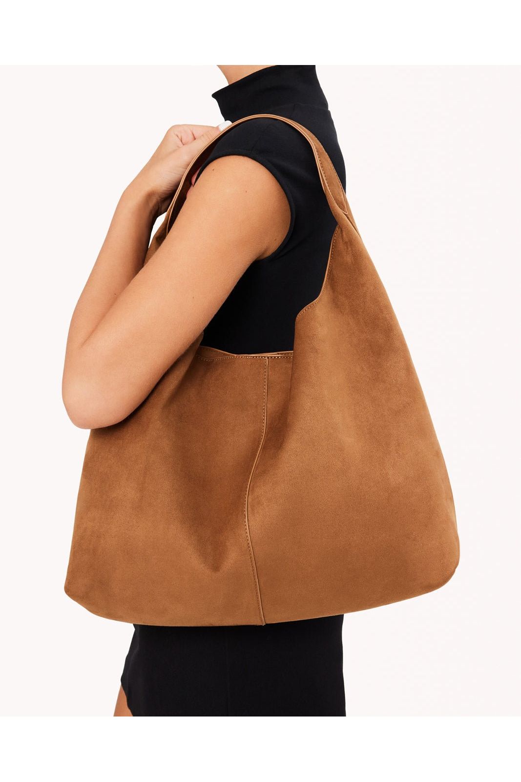 Billini: Remi Shoulder Bag Hazel Suede - Keepsake
