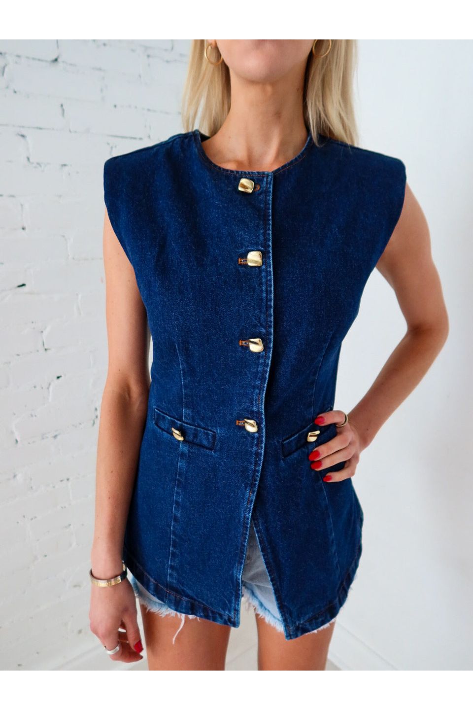Blue and Bold Denim Vest - Keepsake