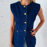 Blue and Bold Denim Vest - Keepsake