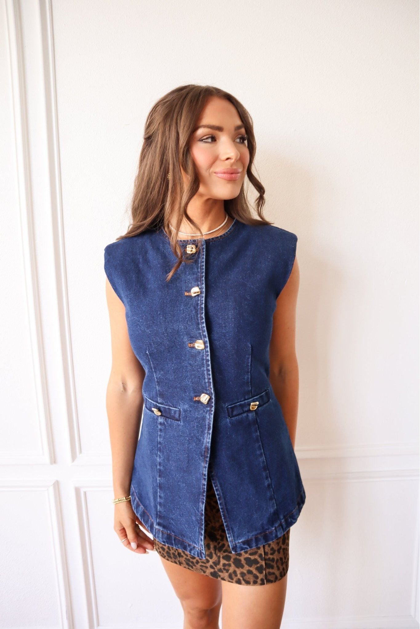 Blue and Bold Denim Vest - Keepsake