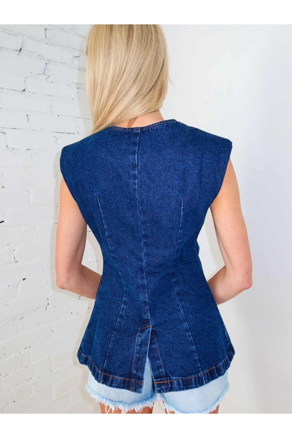 Blue and Bold Denim Vest - Keepsake
