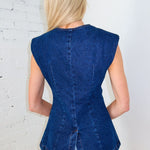 Blue and Bold Denim Vest - Keepsake