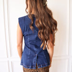 Blue and Bold Denim Vest - Keepsake