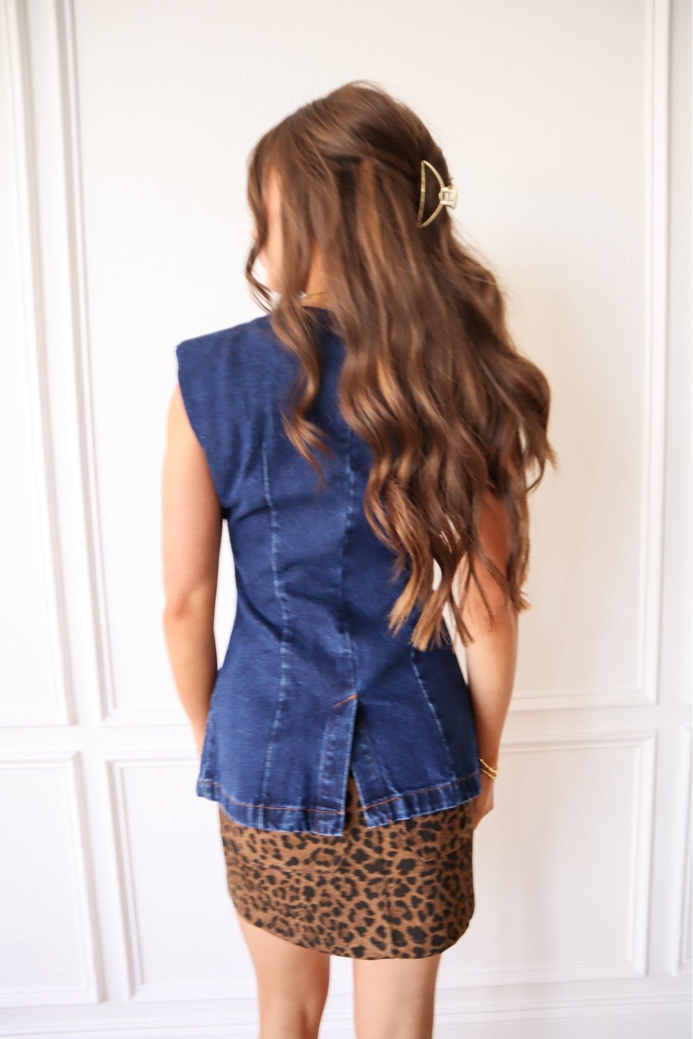 Blue and Bold Denim Vest - Keepsake