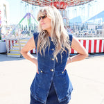 Blue and Bold Denim Vest - Keepsake