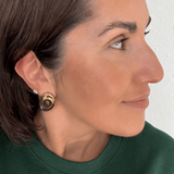 Cari Oval Tiger Eye Earrings