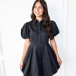 Bubble Up Mini Dress - Black - Keepsake
