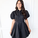 Bubble Up Mini Dress - Black - Keepsake