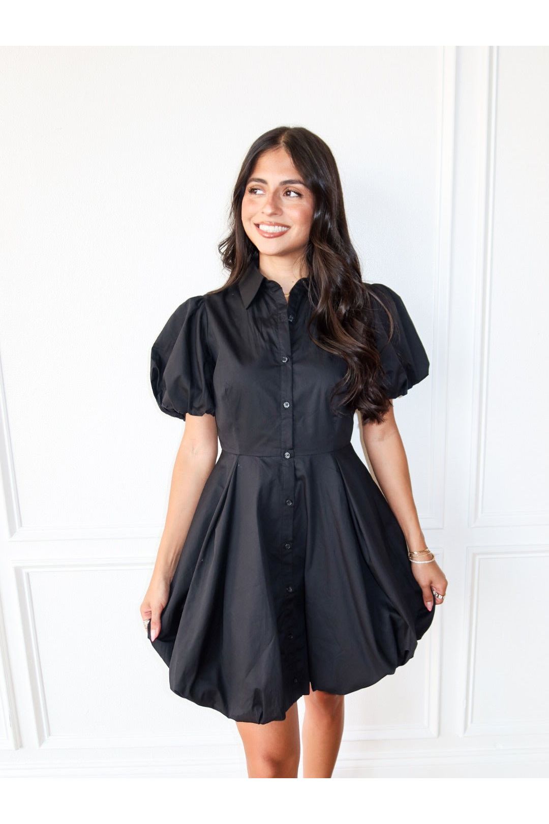 Bubble Up Mini Dress - Black - Keepsake