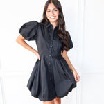 Bubble Up Mini Dress - Black - Keepsake