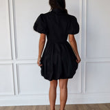Bubble Up Mini Dress - Black - Keepsake
