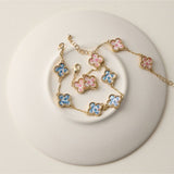 Colorful Charm Bracelet - White/Gold