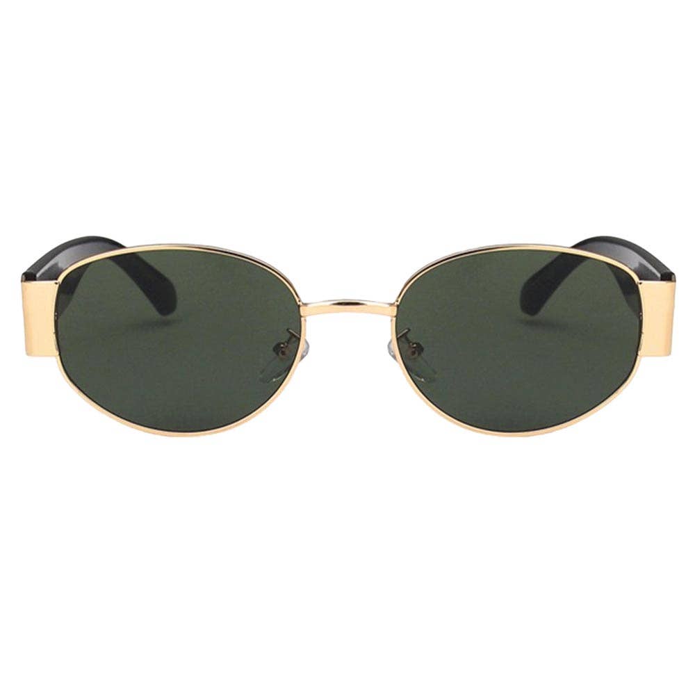 Elliott Polarized Sunglasses: Brown/Gold