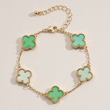 Colorful Charm Bracelet - Black/White/Gold