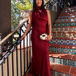 Cabernet Scarf Maxi Dress - Keepsake