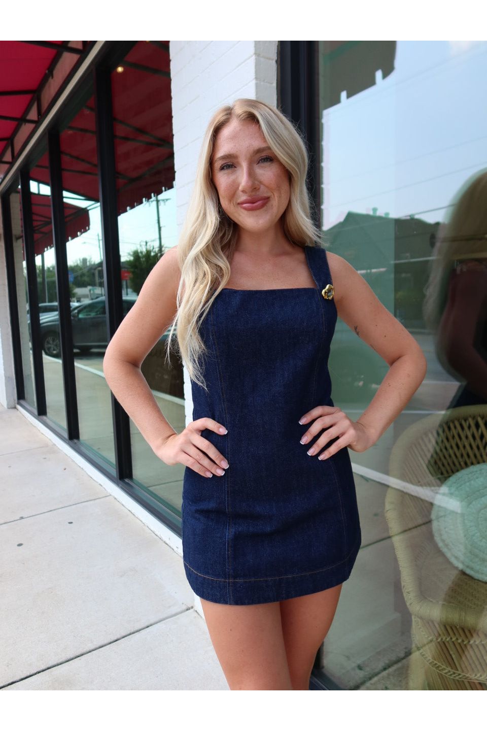Caryl Denim Romper - Keepsake