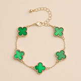 Colorful Charm Bracelet - White/Gold