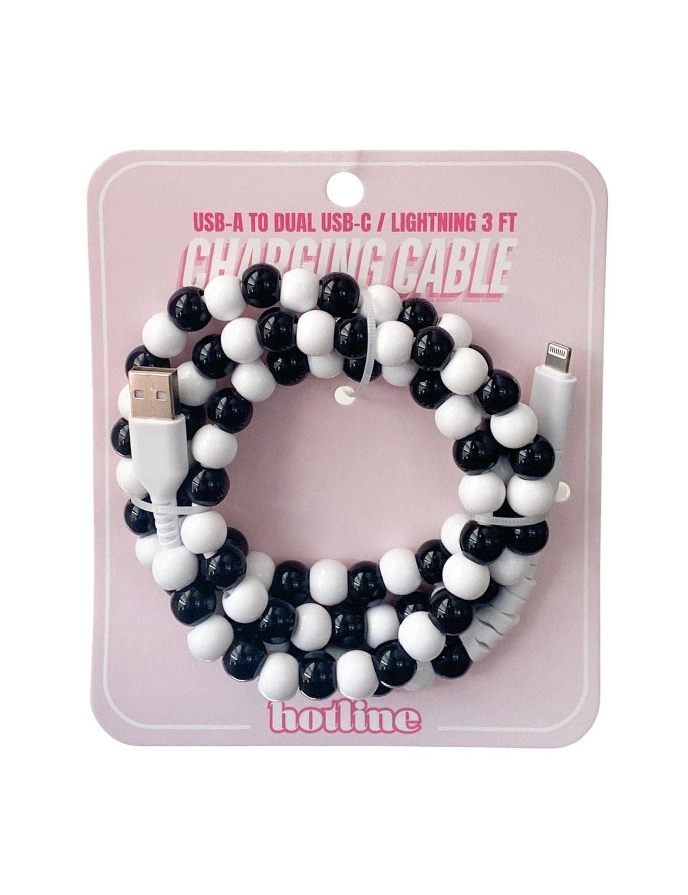 Charging Cable - Black & White - Christmas Gift - Keepsake