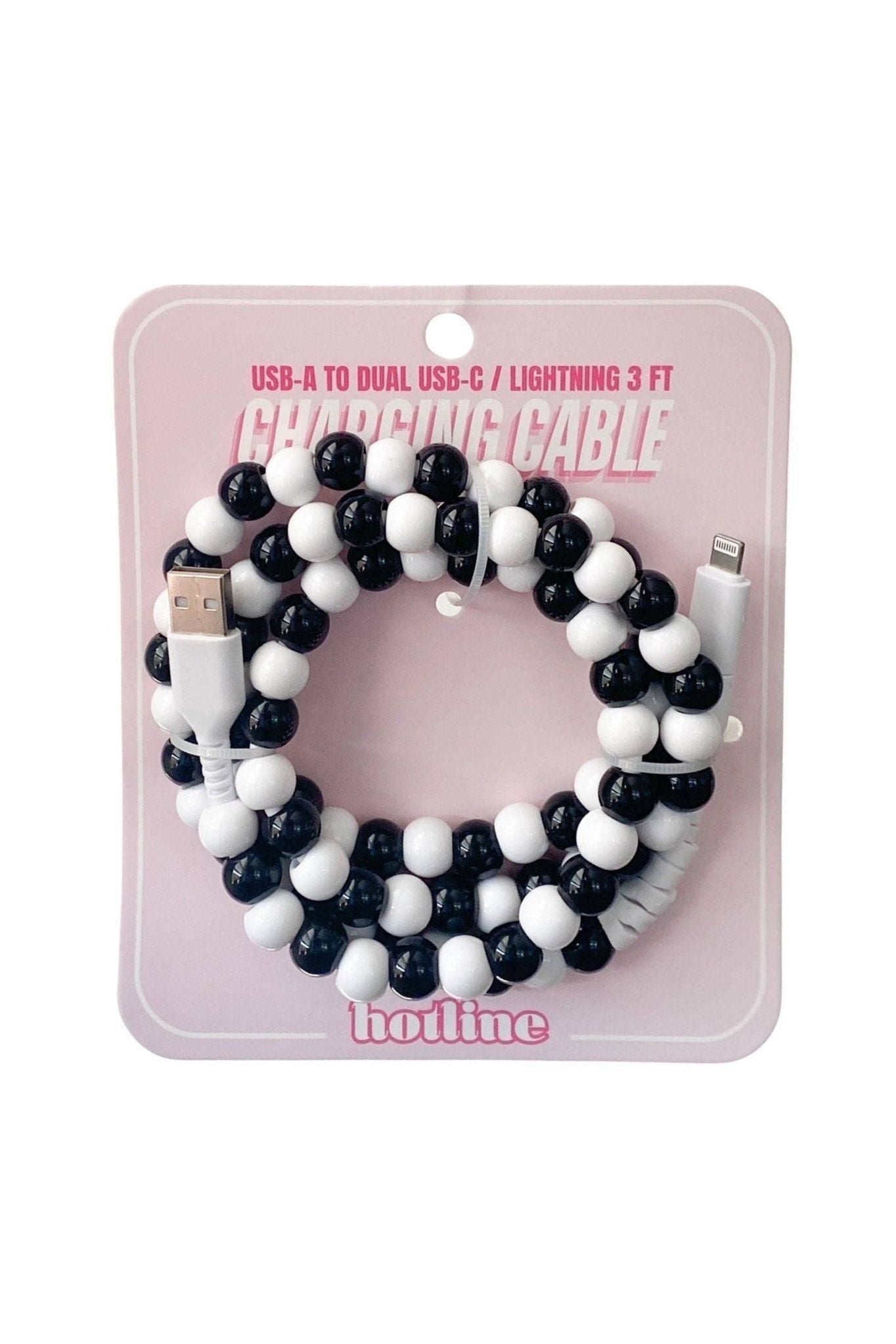 Charging Cable - Black & White - Christmas Gift - Keepsake