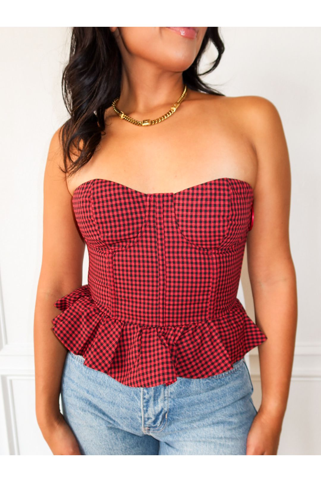 Checkmate Corset Top - Keepsake