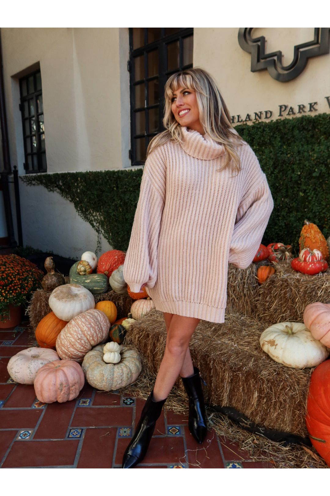 Cozy Intentions Sweater Dress - Cream - Keepsake